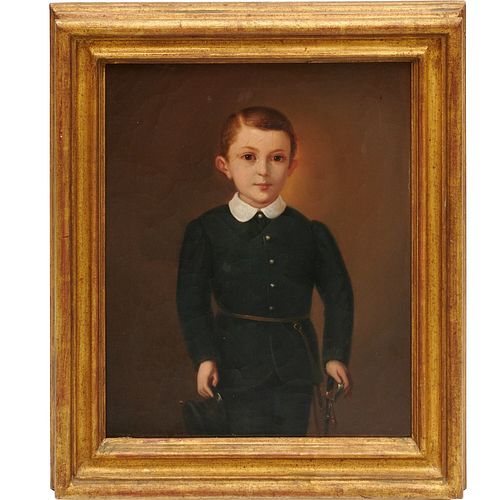 American School, oil portrait, young cadet