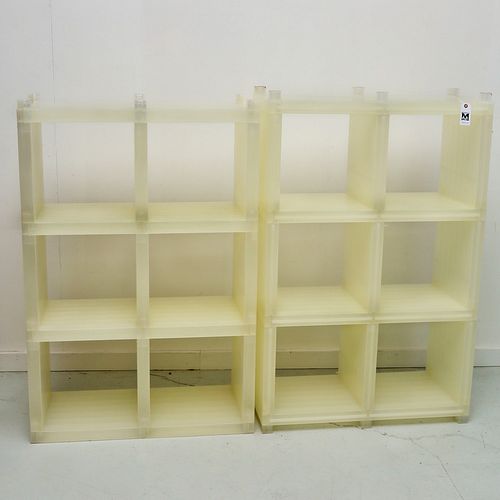 (2) Cubitec composable shelving units