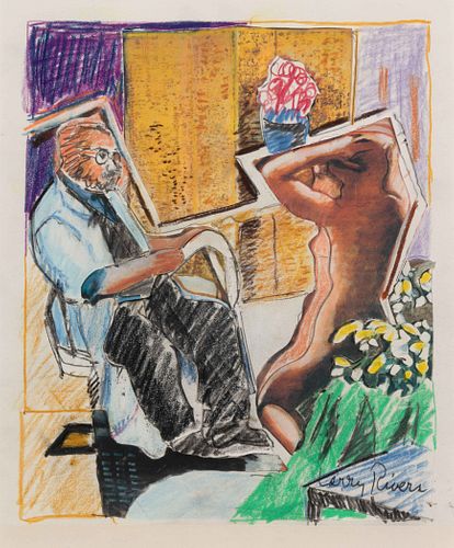 Larry Rivers
(1923-2002)
Matisse and Model, 1994