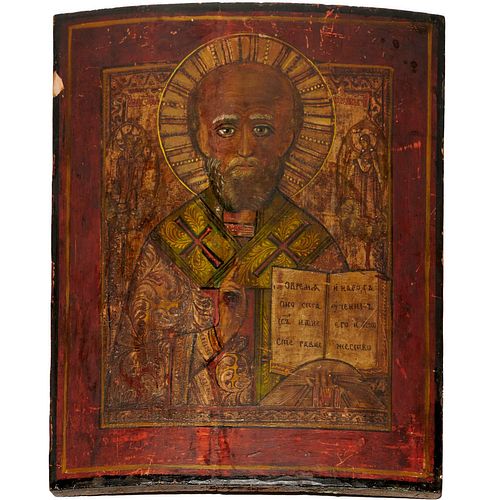 Large Russian icon of Saint Nicholas