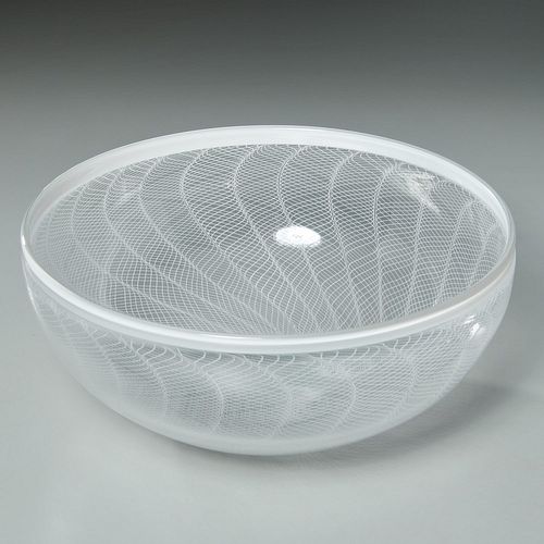 James Corporan art glass center bowl