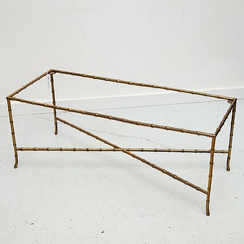 Maison Bagues style brass coffee table