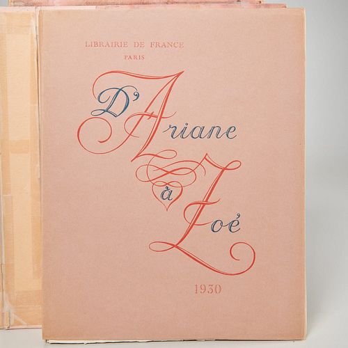 D'Ariane a Zoe, An Illustrated Alphabet, 1930