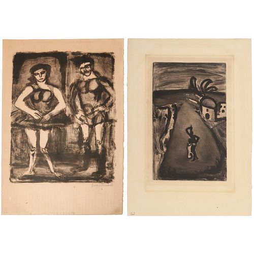 Georges Rouault, two lithographs, 1 signed