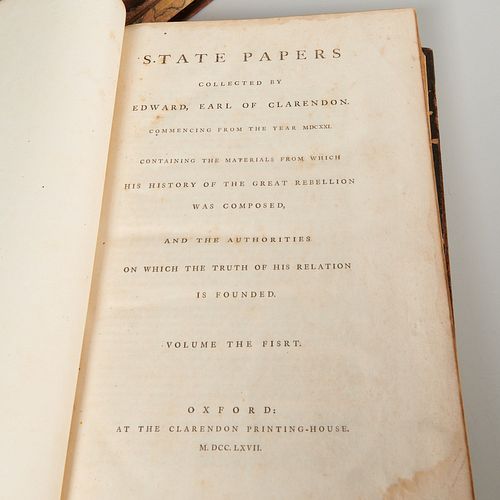 (2) vols, 1767, State Papers Collected by Edward