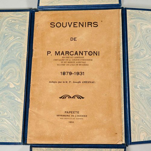 [South Seas] Souvenirs de P. Marcantoni 1879-1931