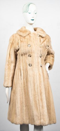 Blonde Mink Fur Coat