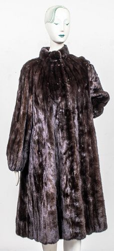 Jerry Sorbara Brown Mink Fur Coat