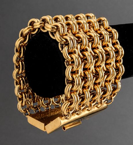 Karl Lagerfeld Five-Row Gold-Tone Chain Bracelet