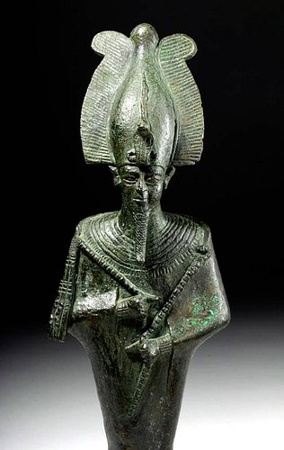 Tall and Impressive Egyptian Bronze Osiris