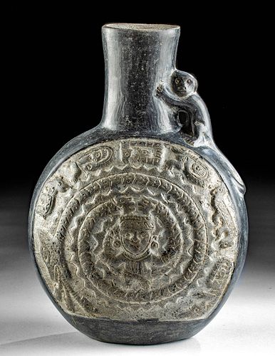 Inca Pottery Vessel - Coiled Serpents & Deities