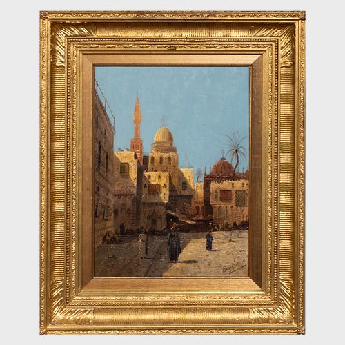August von Siegen (1850-1910): View in Cairo