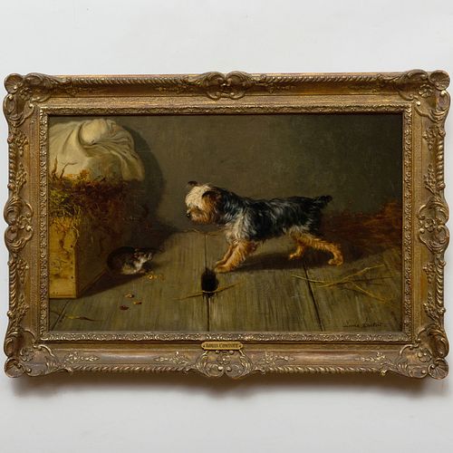 Louis Contoit: Portrait of a Yorkshire Terrier Ratting