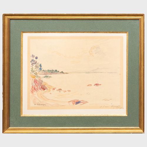 Henri Baptiste Lebasque (1865-1937): Coastal Scene