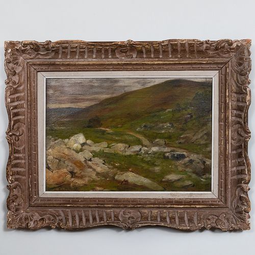 Attributed to Willard Leroy Metcalf (1858-1925): Landscape