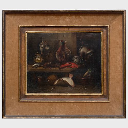 European School: Still Life with Lobster, Fish and Game