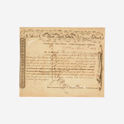 [Presidential] Fillmore, Millard, Printed Document, signed