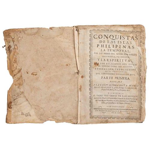 San Agustín, Gaspar de. Conquistas de las Islas Philipinas. Madrid: Imprenta de Manuel Ruiz de Murga, 1698.