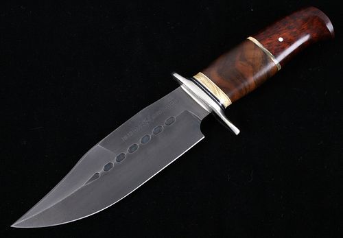 J. Behring Jr. Custom Bowie Knife & Leather Sheath