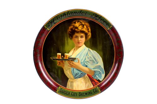Original Highlander Beer Tray Missoula Montana