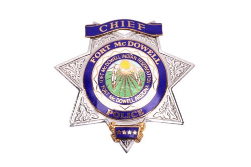 Fort McDowell Reservation Chief of Police Badge