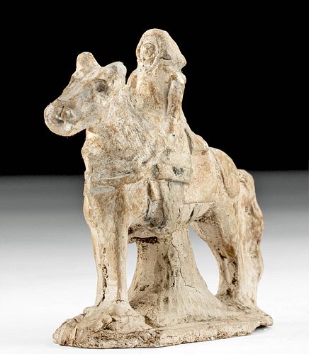 15th C. European Pottery Horse and Rider