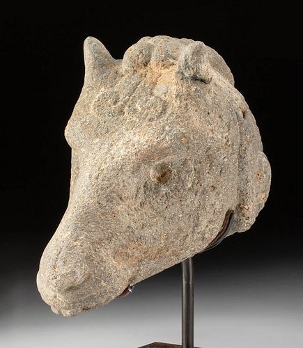Maya Basalt Head of Mountain Goat, Von Winning COA