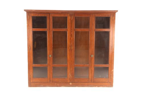 Mercantile Oak Display Cabinet Circa Mid 1900’s