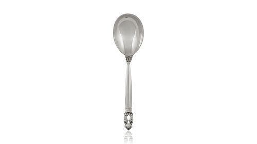 Vintage Georg Jensen Acorn Compote Spoon #161