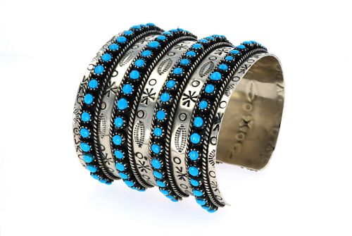 Armand American Horse Silver & Turquoise Bracelet