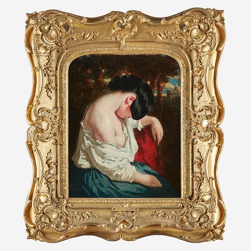 William Etty (British, 1787–1849), , Sleeping Lady, Half-Dressed in a Landscape
