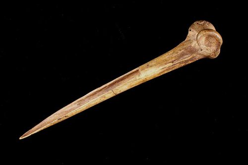 Mississippian 1200-1400 AD Trophy Bone Dagger