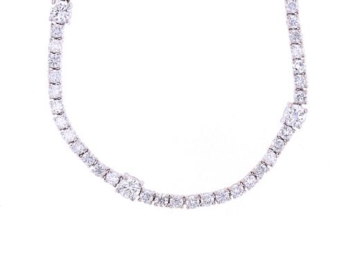 14.20 gm VS2 Diamond 14K Gold Necklace w/ Papers