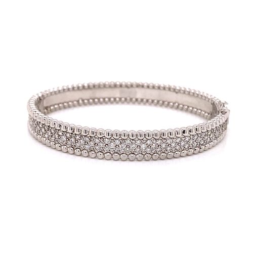 14k Diamond Bangle Bracelet