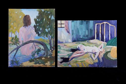 Original Oils "Nude, Stoned, Delusional" Tom Waugh