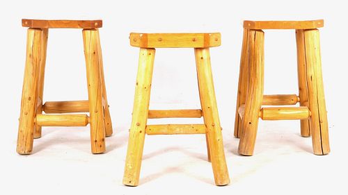 Rustic Timberline Log Furniture Bar Stools