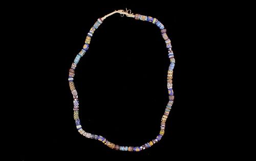 Millefiori African Trade Bead Necklace