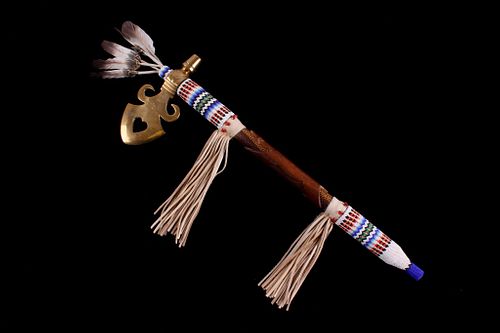 Plains Indian Style Spontoon Pipe Tomahawk