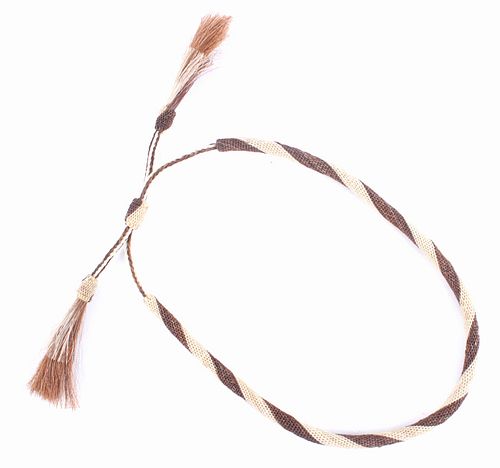 Deerlodge Prison Crafted Horsehair Hat Band