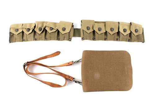WWII US Infantry Cartridge Belt & Haversack C 1948