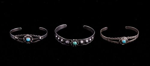 Collection of Three Maisel & Fred Harvey Cuffs