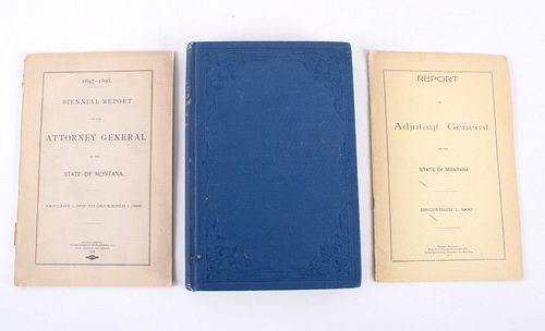 1898-1908 Annual Biennial Reports State of Montana