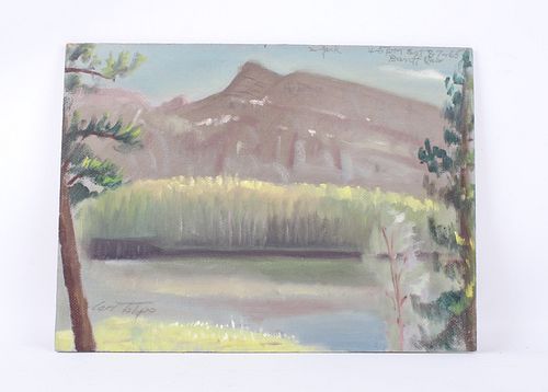 Original Carl Tolpo Banff Oil Painting c.1965
