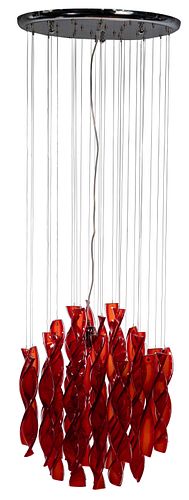 Manuel Vivian for Axolight Murano Glass 'aura' Suspended Lamp