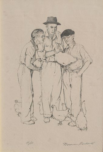 Norman Rockwell "Three Farmers" A/P Lithograph sold at auction on 21st  February | Bidsquare