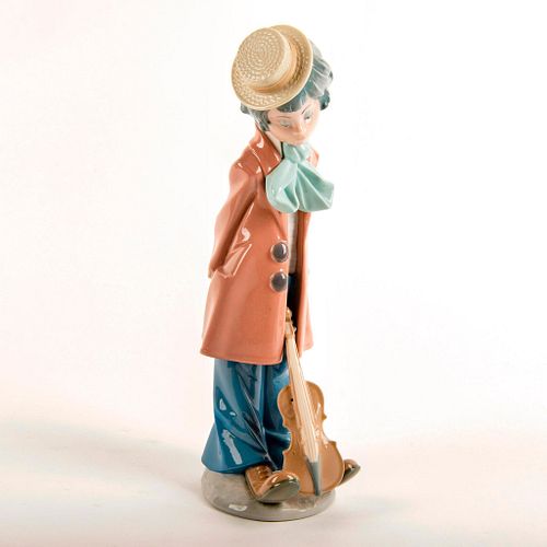 Clown with Violin 1005057 - Lladro Porcelain Figure