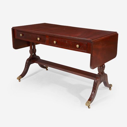 A Regency Style Mahogany Sofa Table, 19th/20th century