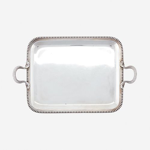 A French Silver Serving Tray, Louis Coignet, Paris, late 19th century