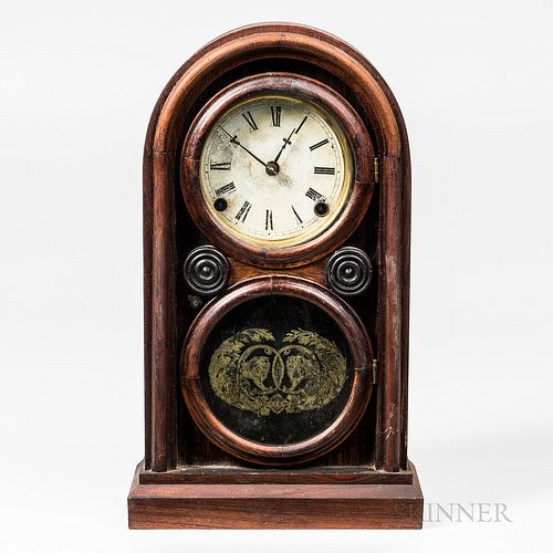 Ingraham Rosewood Veneered Shelf Clock