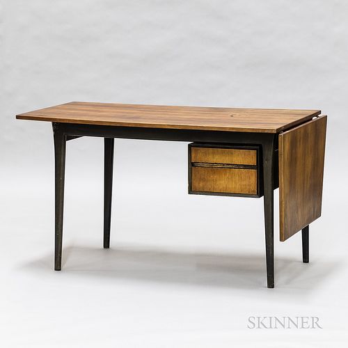 Mid-century Modern Painted and Teak Veneer Desk